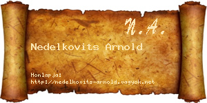 Nedelkovits Arnold névjegykártya